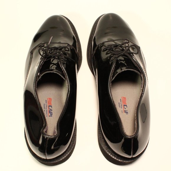 Capps Air-Lite Oxford Black Shiny Shoes Military Approved Men\'s Size 10 main image 7